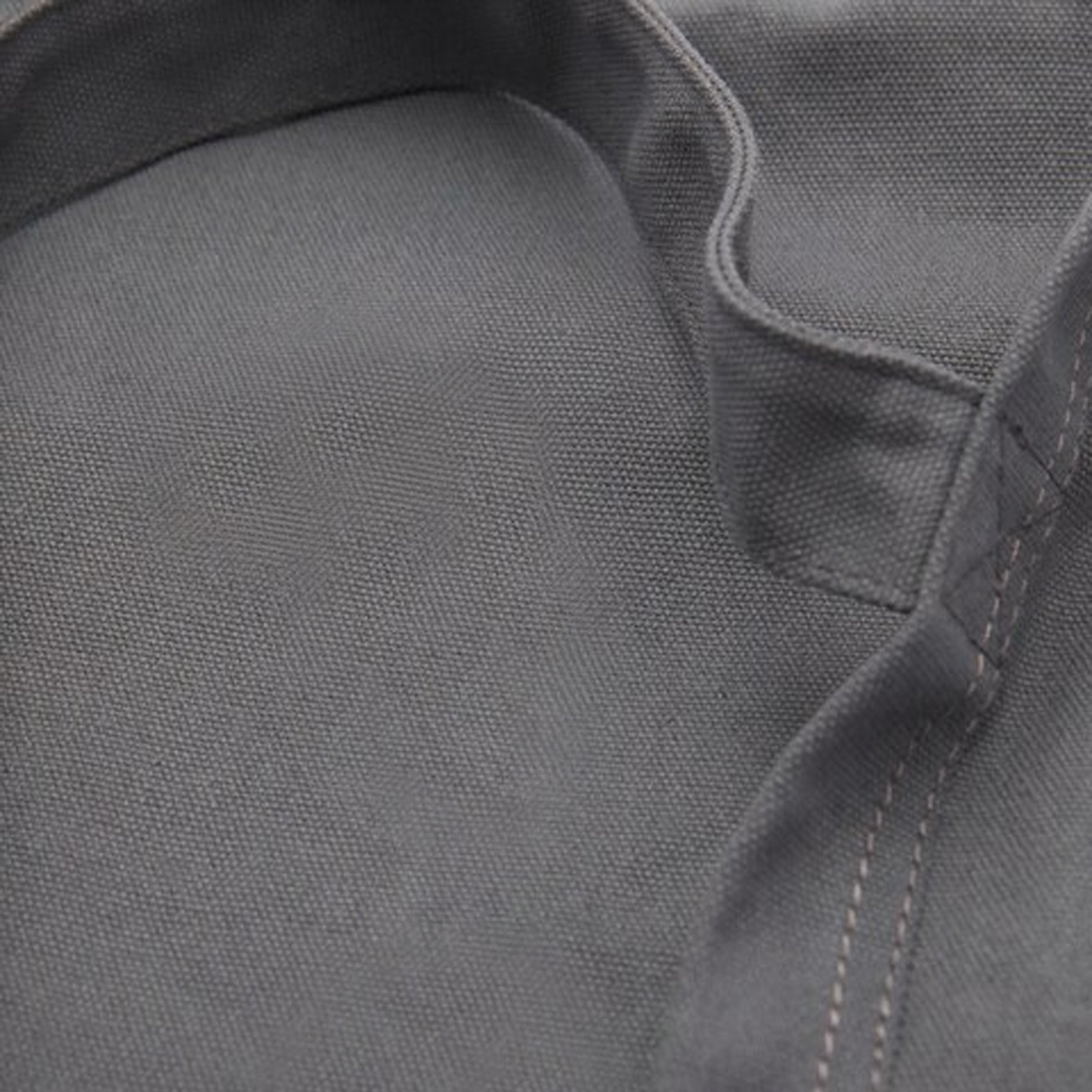 Solid Gray Reinforced Tote Bag, Triangle Stitched Handle Joints Wide Shoulder Straps Open Top Design